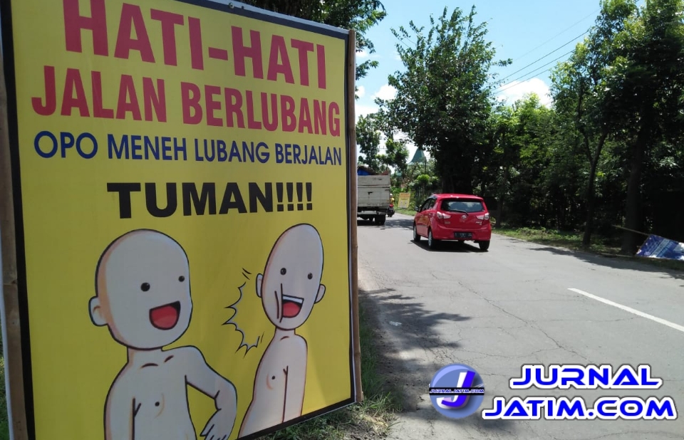 Meme Tuman  Ingatkan Jalan Berlubang di Jombang Jurnal 
