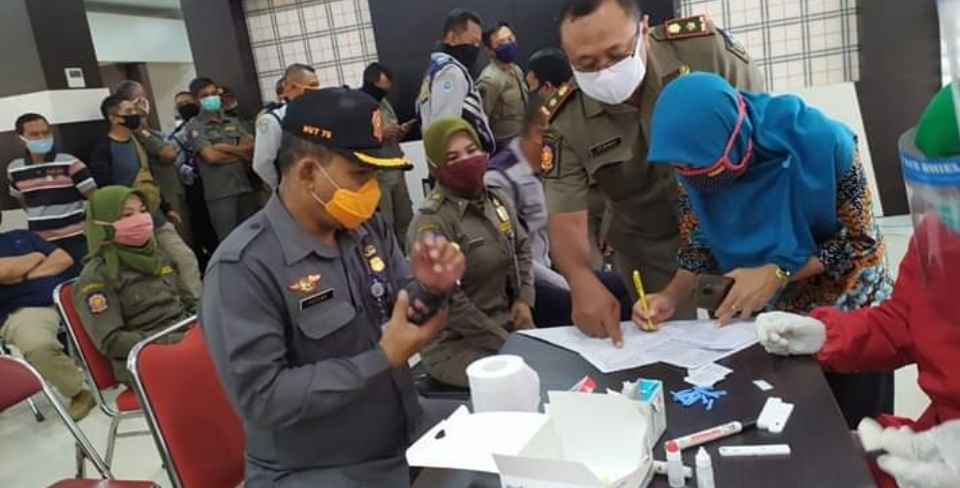 Rapid Test Satpol PP dan Dishub Jombang