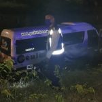 Mobil Elf Penumpang Asal Pamekasan Terperosok di Tol Mojokerto