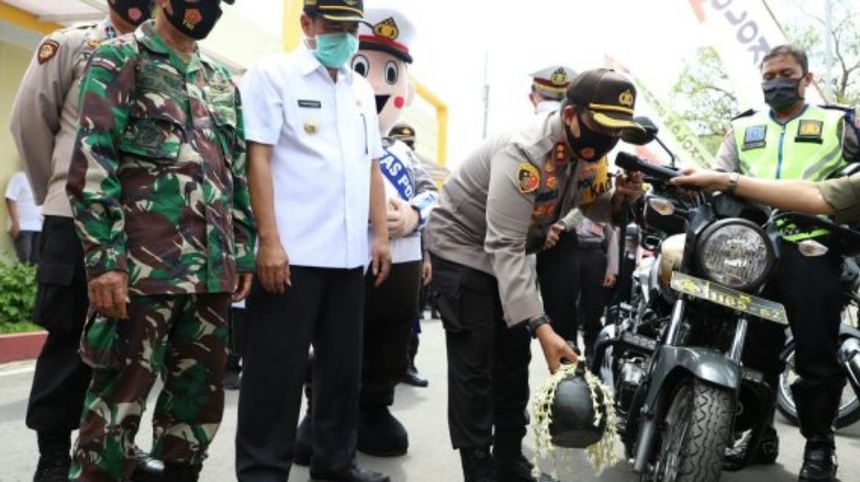 Polres Mojokerto Luncurkan Mobil&Motor Dolan-dolan cegah COVID-19
