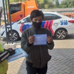 Pengendara Motor Scoopy Masuk Tol Mojokerto-Jombang Ditilang Polisi
