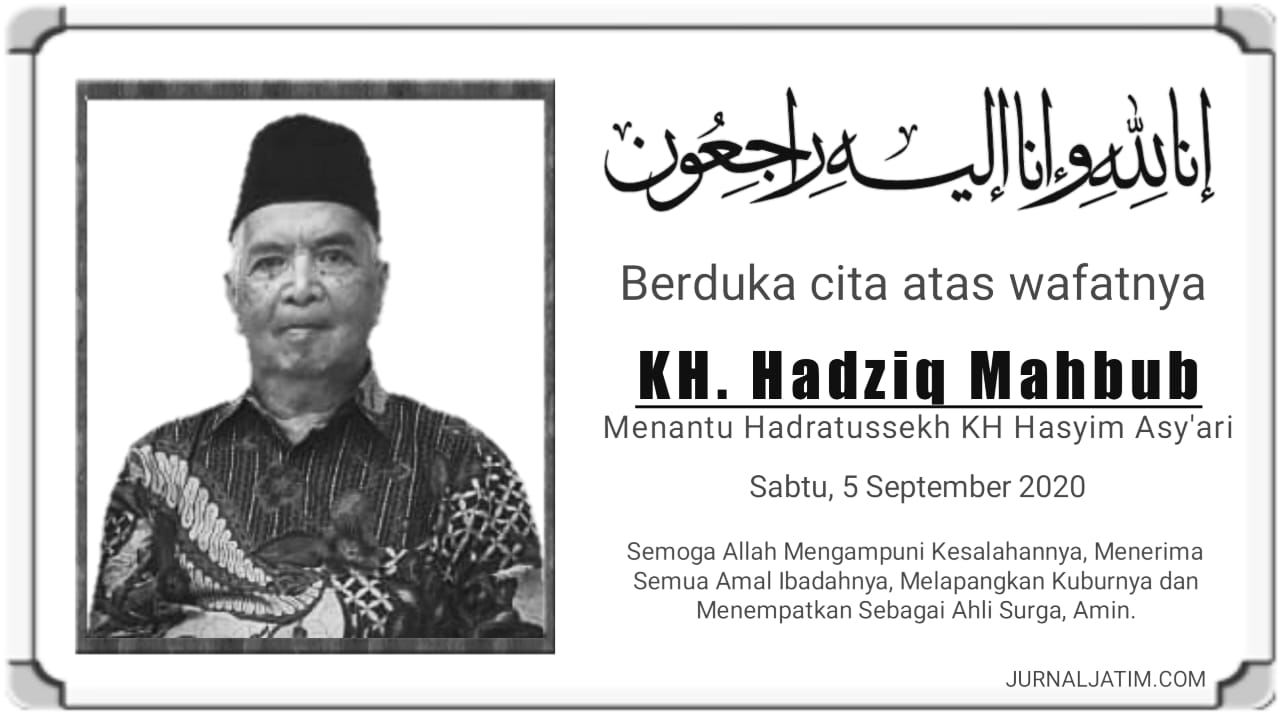 Kabar Duka, KH Hadzik Mahbub Menantu Pendiri NU Meninggal Dunia
