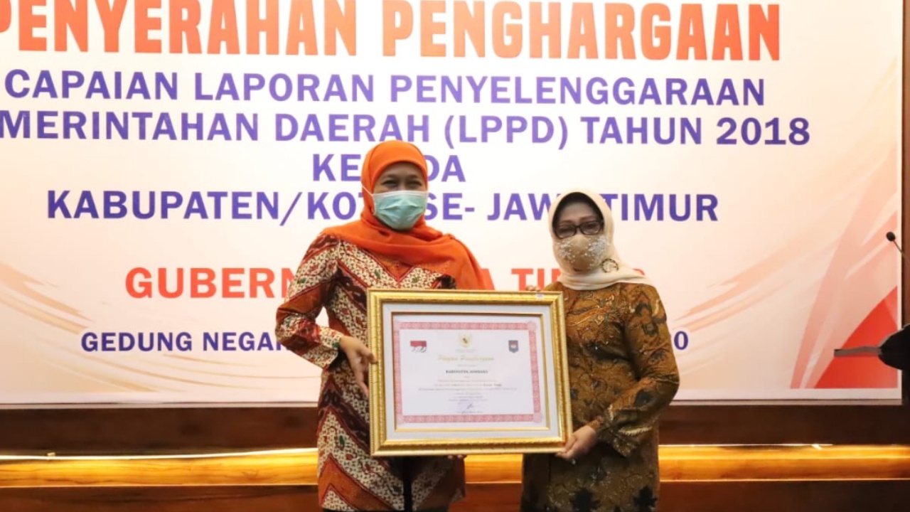 LPPD Tahun 2018, Kabupaten Jombang Peringkat Lima se Jatim