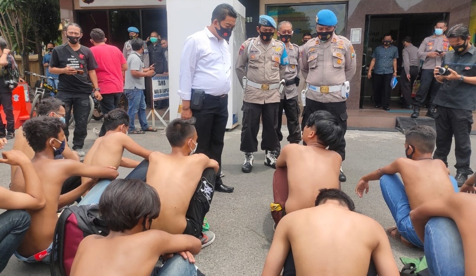 Ikut Demo Tolak UU Omnibus Law, 43 Remaja Jombang Diamankan Polisi