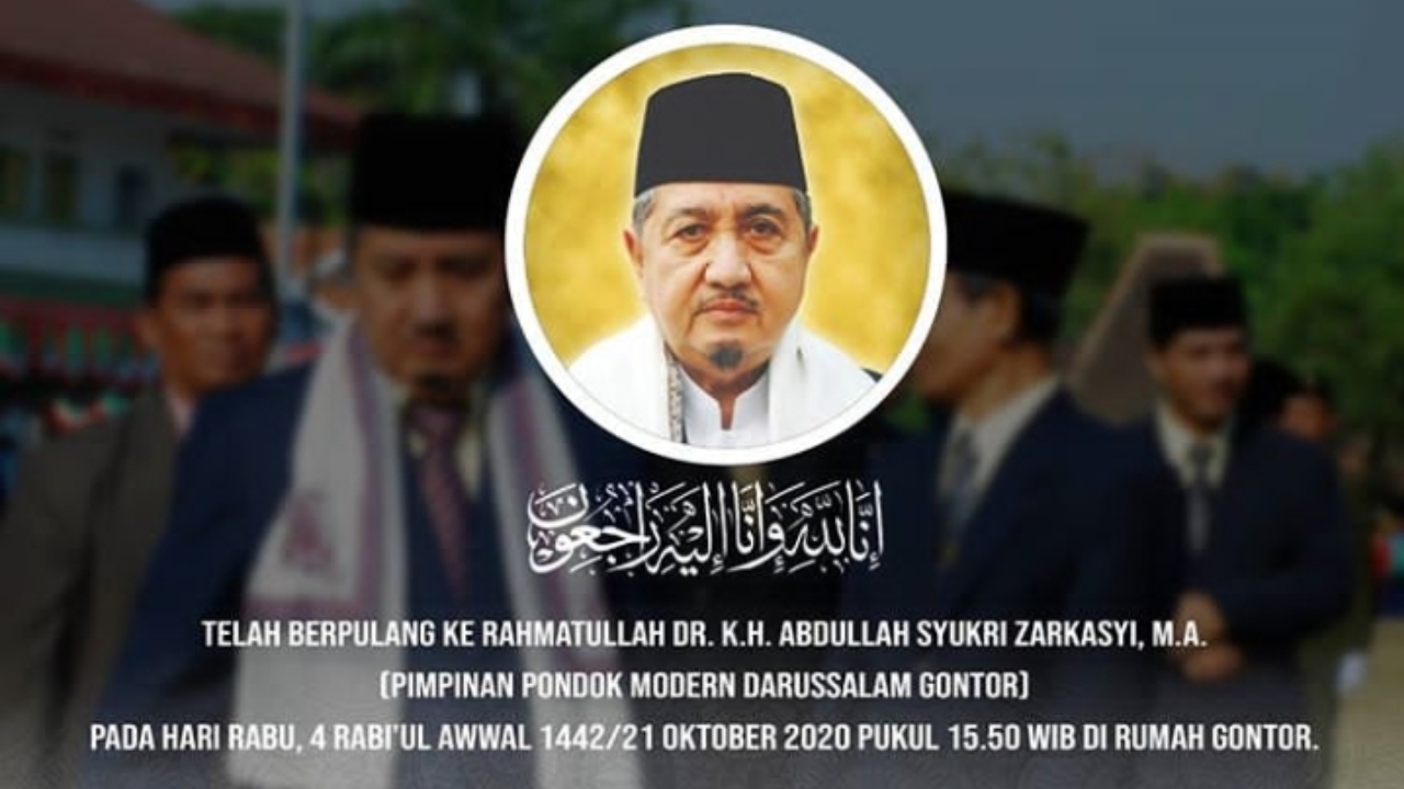 Pimpinan Pondok Modern Darussalam Gontor KH Abdullah Syukri Wafat