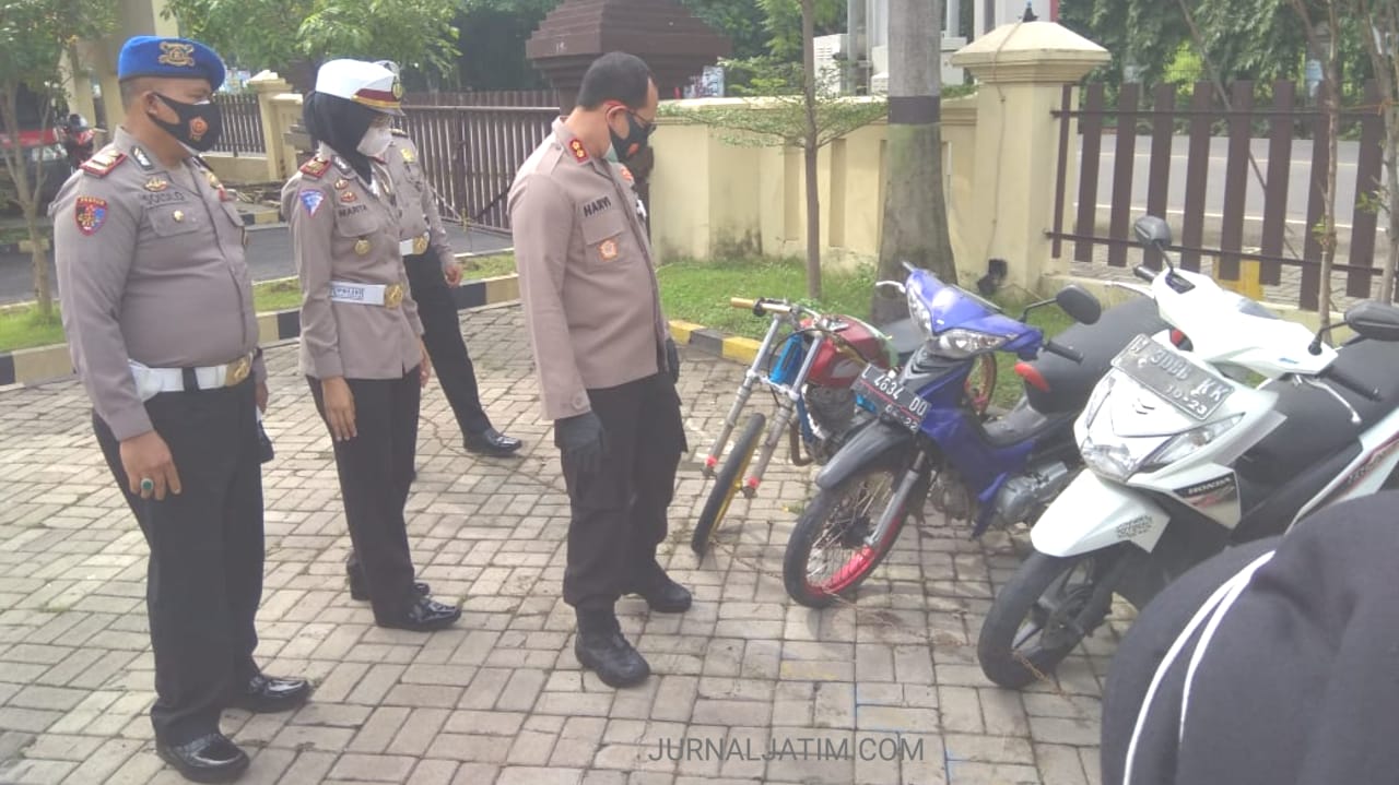 Polres Nganjuk sita 46 motor balap liar, pengambilan bawa surat dari desa