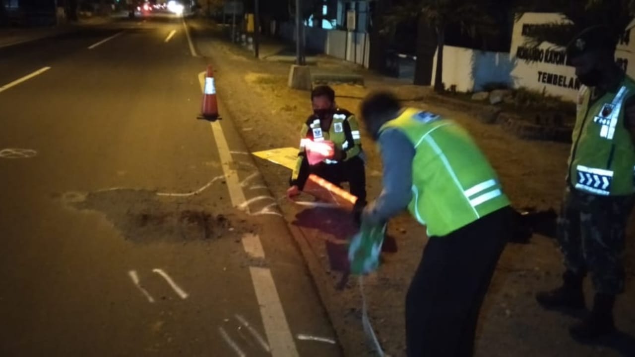 Tabrak Lari Tewaskan pengendara Motor di Tembelang Jombang