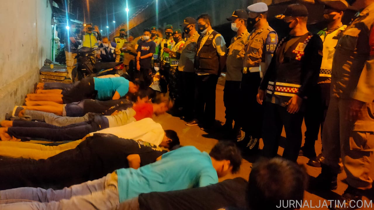 Razia Premanisme dan Yustisi di Jombang, Puluhan Remaja Semburat