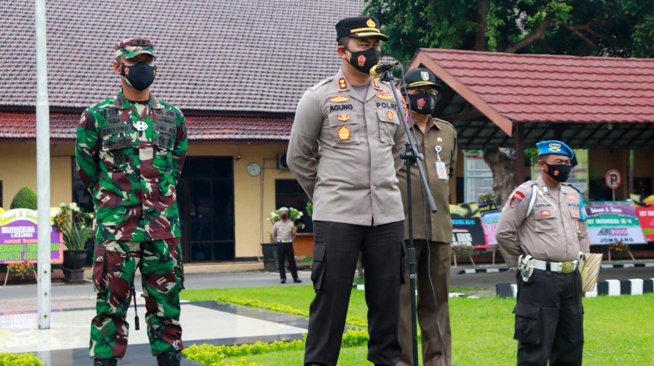 Apel Pasukan Kawal PPKM Darurat Turunkan Kasus COVID-19 di Jombang