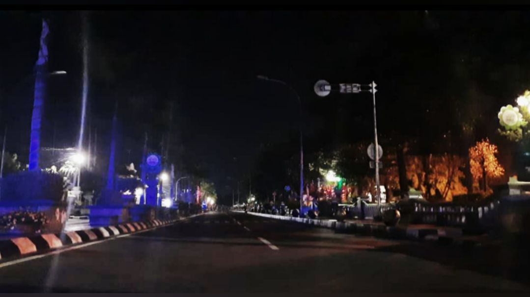 Selama PPKM Darurat, Lampu Jalanan Tuban Dipadamkan Jam 8 Malam
