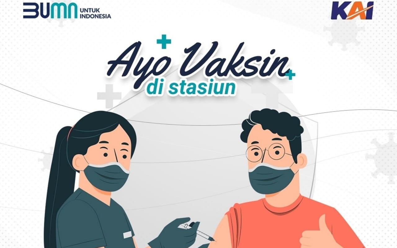 KAI Layani Vaksinasi COVID-19 di Stasiun Besar Madiun, Ini Syaratnya