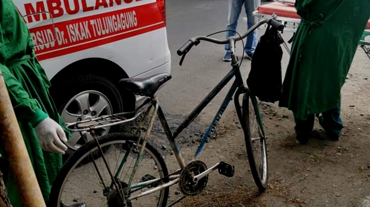 Jatuh Dari Sepeda Pancal, Pria Paruh Baya di Tulungagung Meninggal