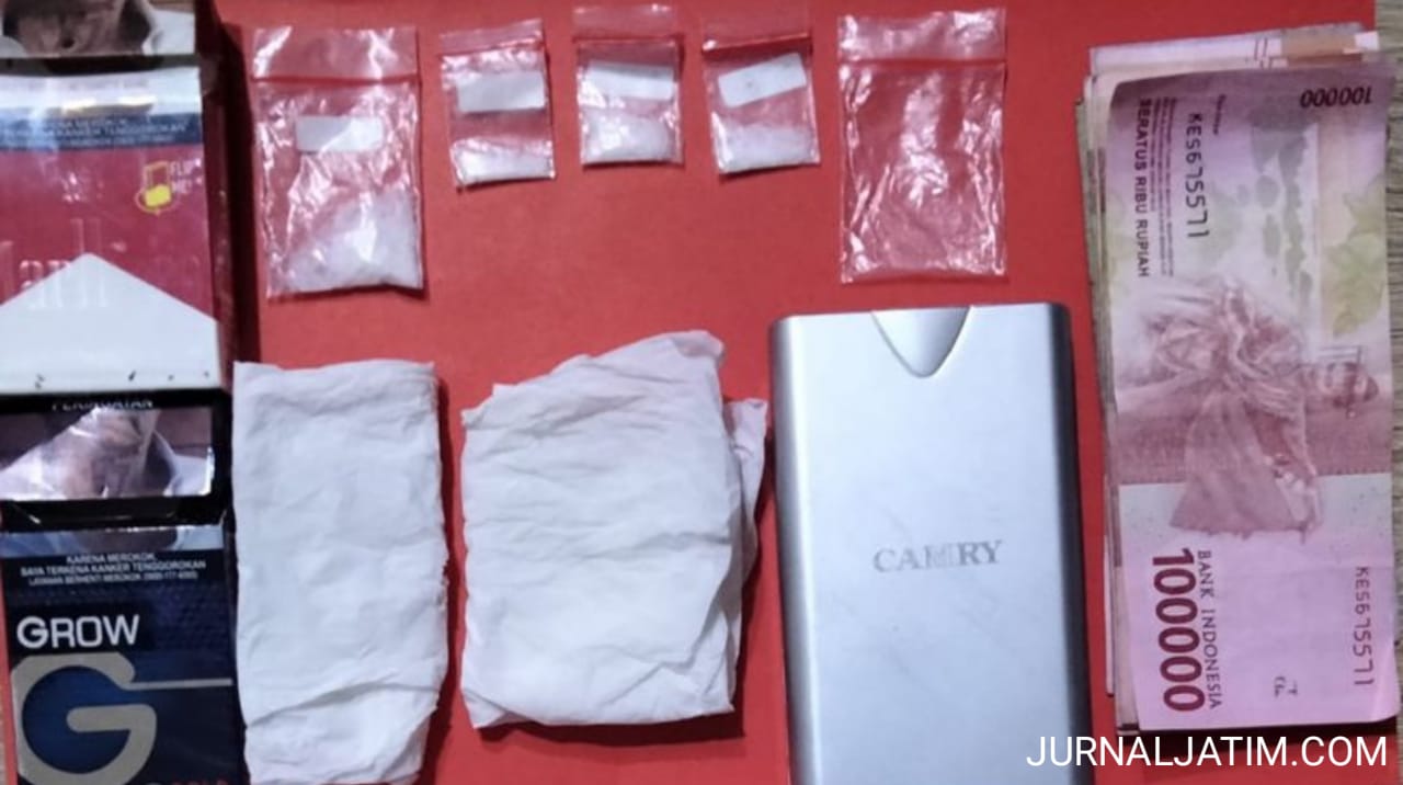 Dua Orang Pengedar Narkoba Sabu-sabu di Nganjuk Disikat Polisi
