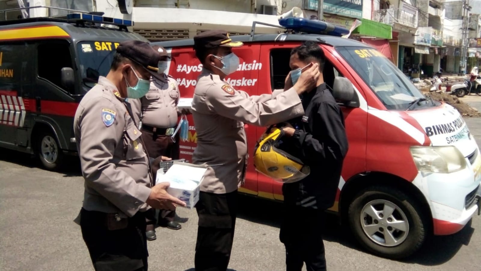 Begini Upaya Polisi Nganjuk Memutus Rantai Penyebaran COVID-19