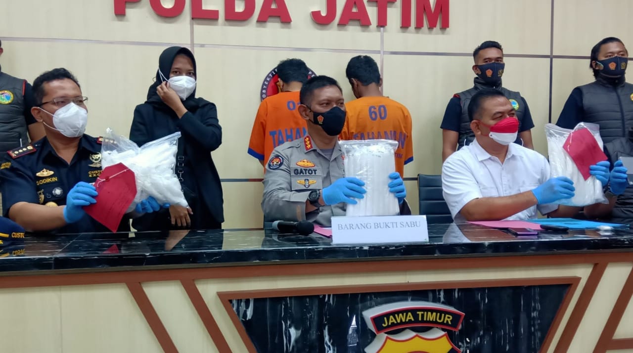 Polisi Gagalkan Penyelundupan Sabu 6 Kg Asal Malaysia Tujuan Madura