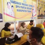 Vaksinasi Massal Golkar Tuban Sasar Masyarakat Umum Dosis Kedua