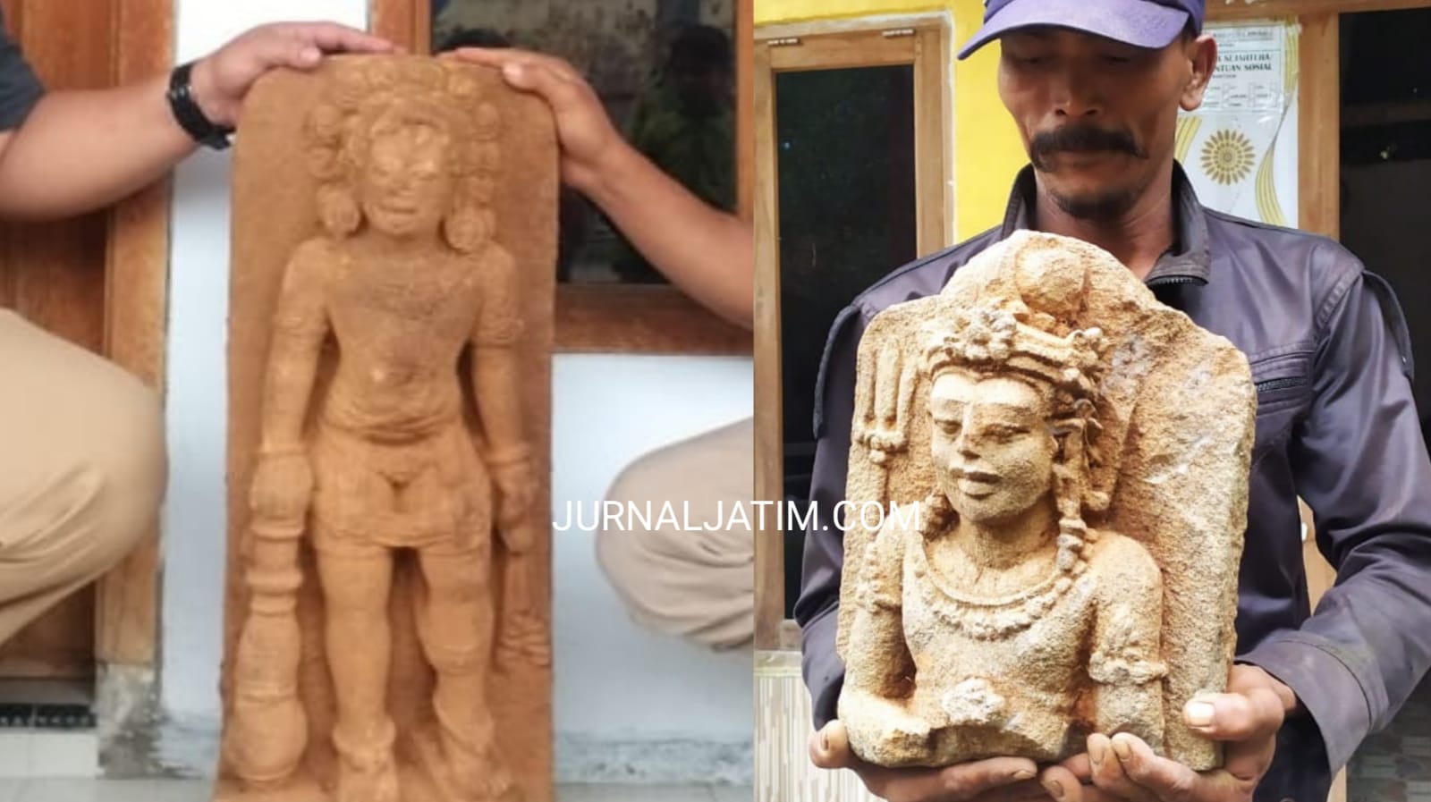 Arca Nandiswara dan Mahakal Ditemukan di Situs Pandegong Jombang