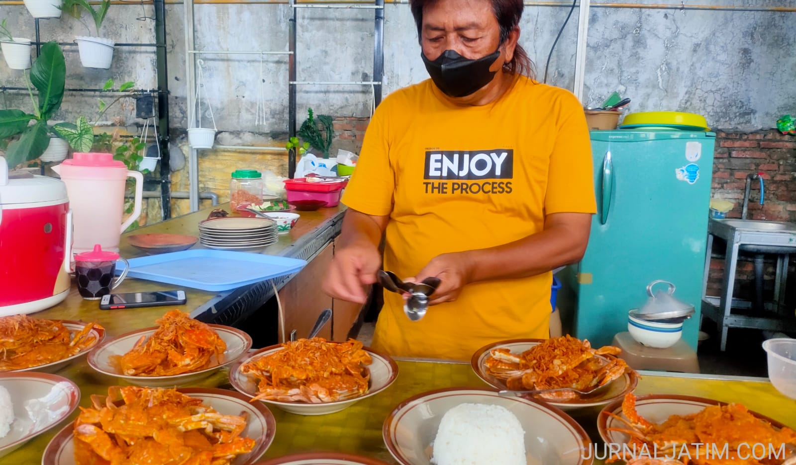 Rajungan Pedas Gubuk Iwak Segoro Jombang, Lezatnya Bikin Merem Melek!