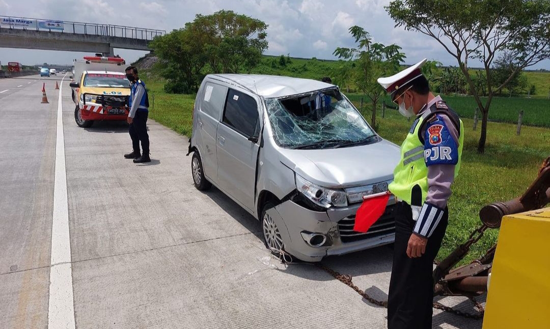 Begini Kondisi Suzuki Karimun Akibat Kecelakaan di Tol Kertosono-Ngawi