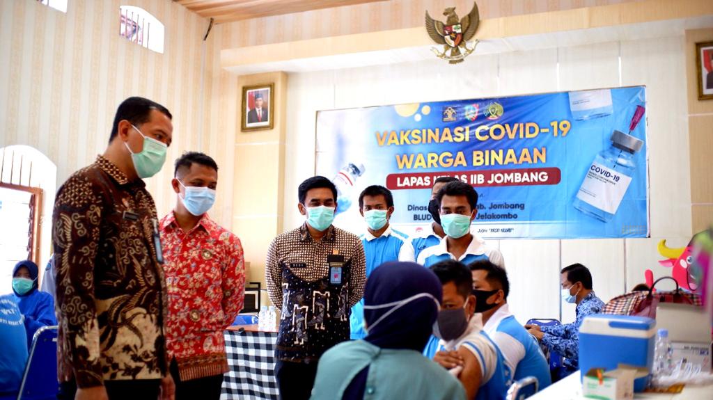 Vaksinasi Upaya Lapas Jombang Capai Herd Immunity Warga Binaan