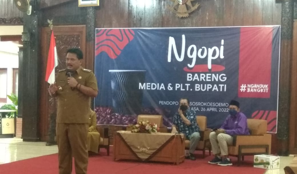 Ngopi Bareng Media, Marhaen Sebut Ekonomi di Nganjuk Naik 5,62 Persen