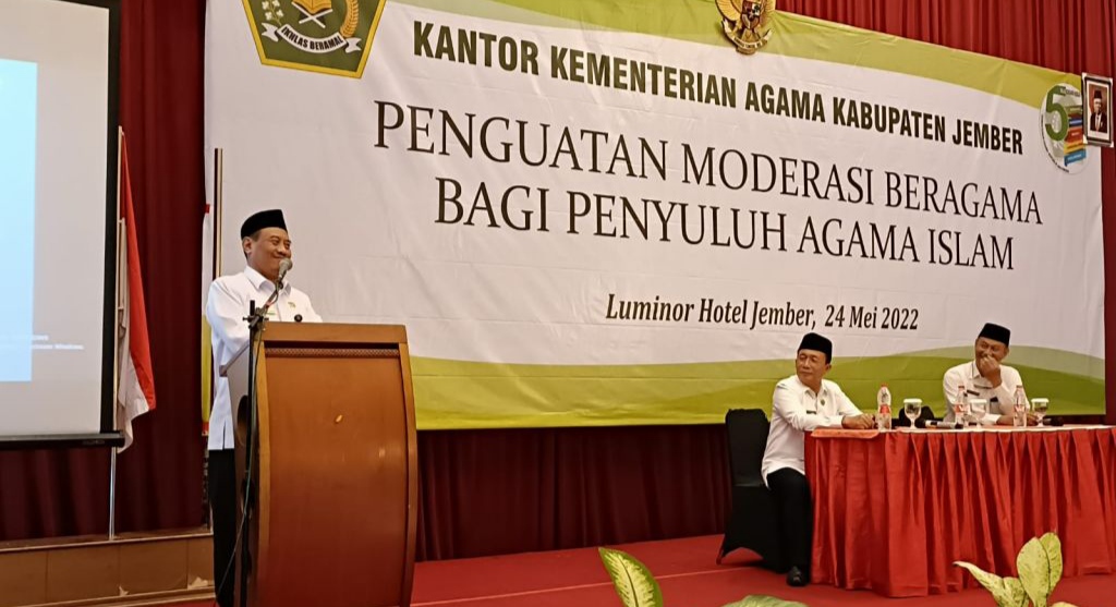 Penguatan Moderasi Beragama Kakanwil Kemenag Jatim di Jember