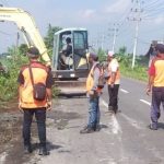 Perawatan Ruas Jalan Kabupaten Terus Dilakukan Dinas PUPR Jombang