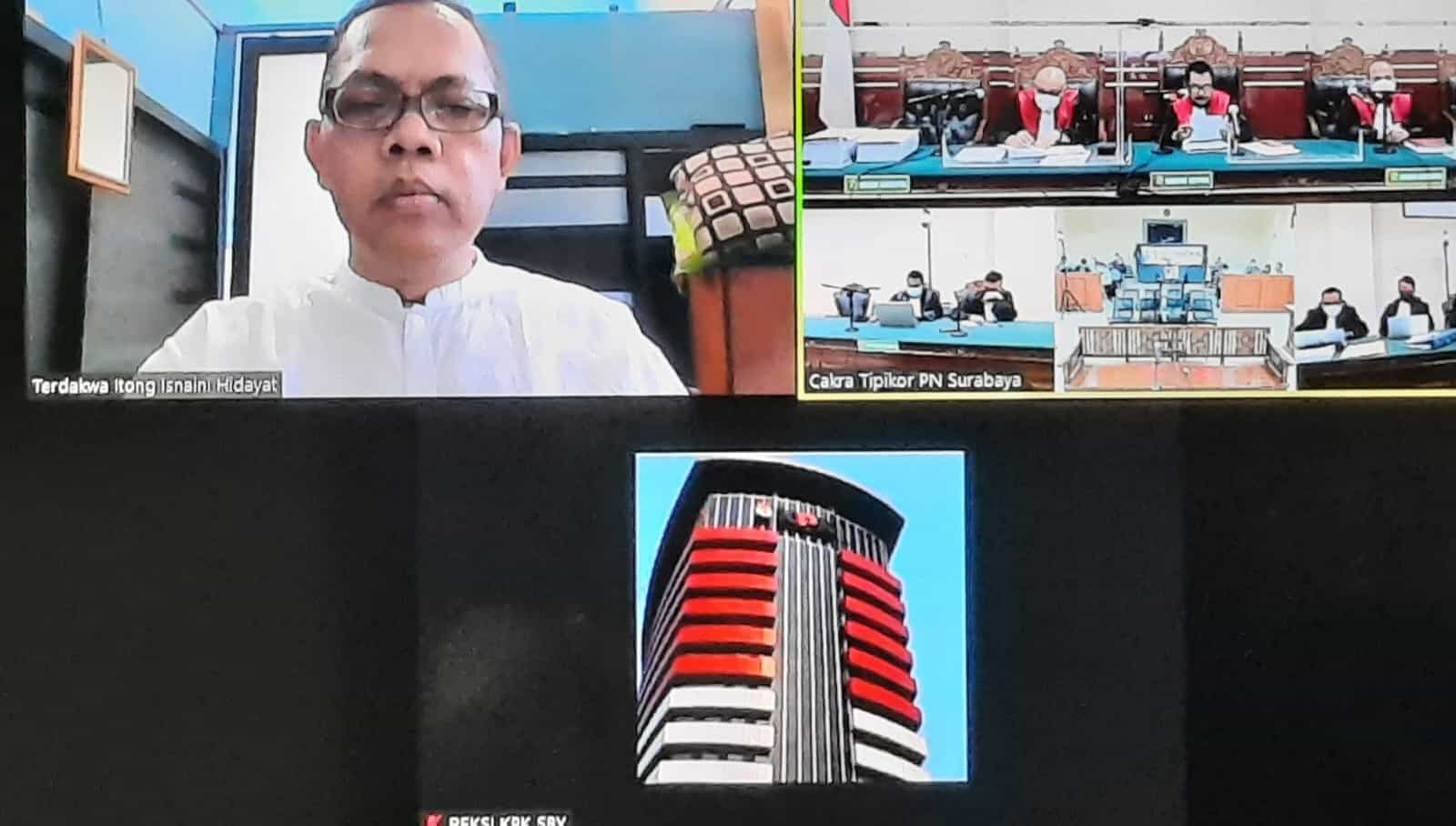 Eksepsi Ditolak, Sidang Hakim Itong Tipikor Surabaya Lanjut ke Pembuktian