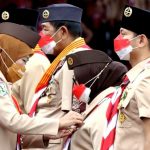 Bupati Jombang Disematkan Lencana Darma Bakti Pramuka 2022