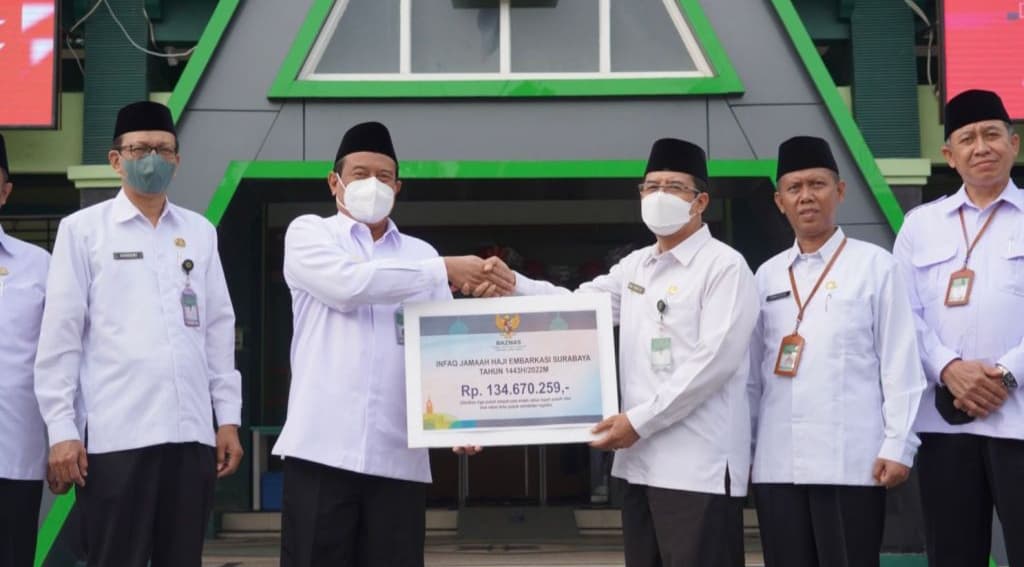 Infak Jemaah Haji 2022 di Debarkasi Surabaya Terkumpul Segini