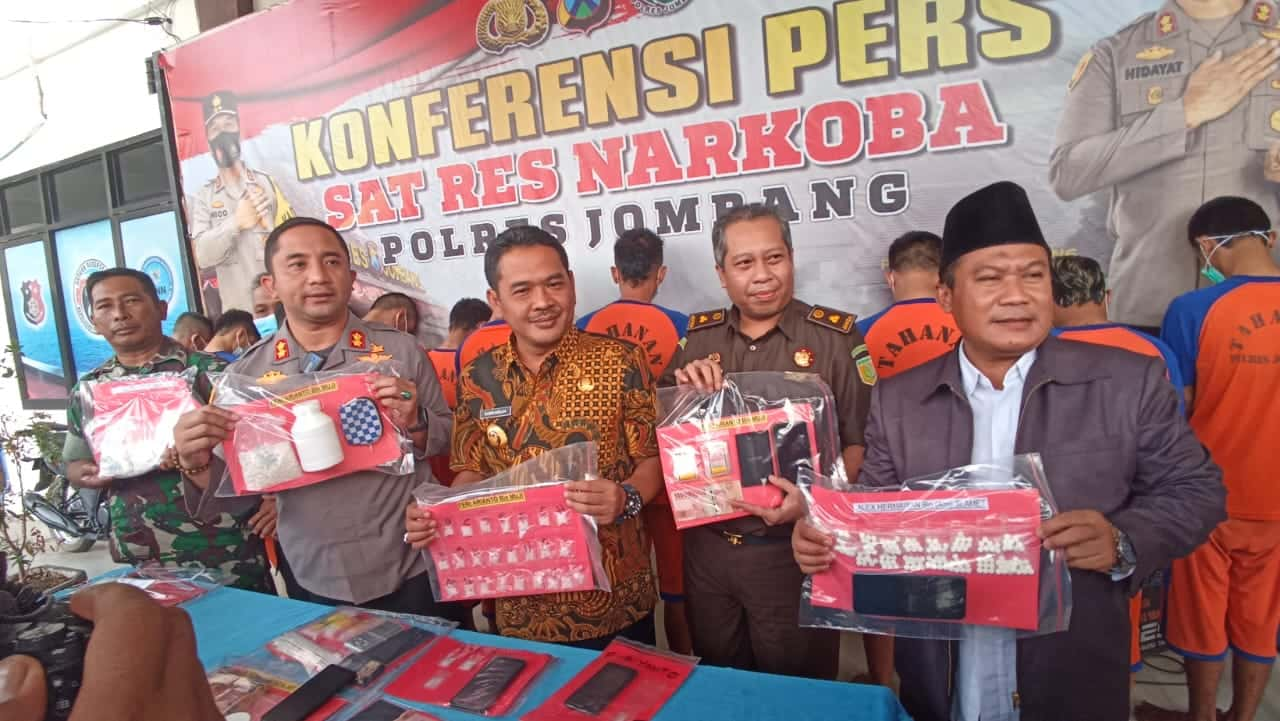 Operasi Tumpas Semeru, Polres Jombang Ungkap 26 Kasus Narkoba