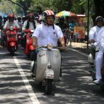 Festival Scooter, Komjen Arief Bersama Pecinta Vespa Keliling Nganjuk