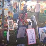 Lapak Mewarnai Bazar UMKM Kreatif Jombang Diserbu Anak-anak