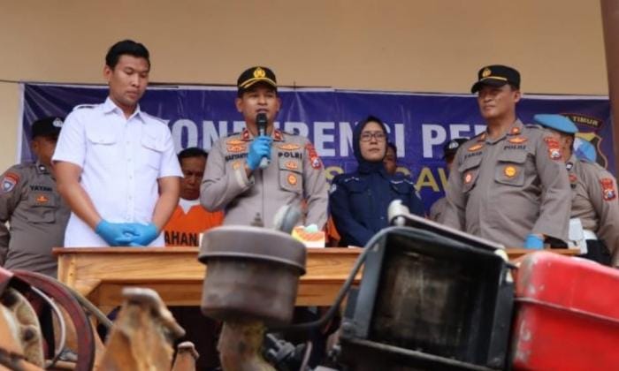 Komplotan Pencuri Mesin Bajak Sawah di Ngawi dan Magetan Beraksi Tengah Malam