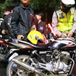 Puluhan Motor Knalpot Bising Terjaring Operasi Polisi di Kota Mojokerto