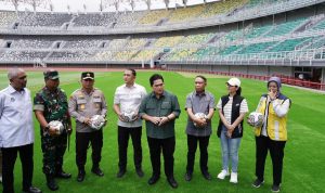 Tinjau Gelora Bung Tomo Surabaya, Erick Thohir Sebut Salah Satu Stadion Terbaik di Indonesia