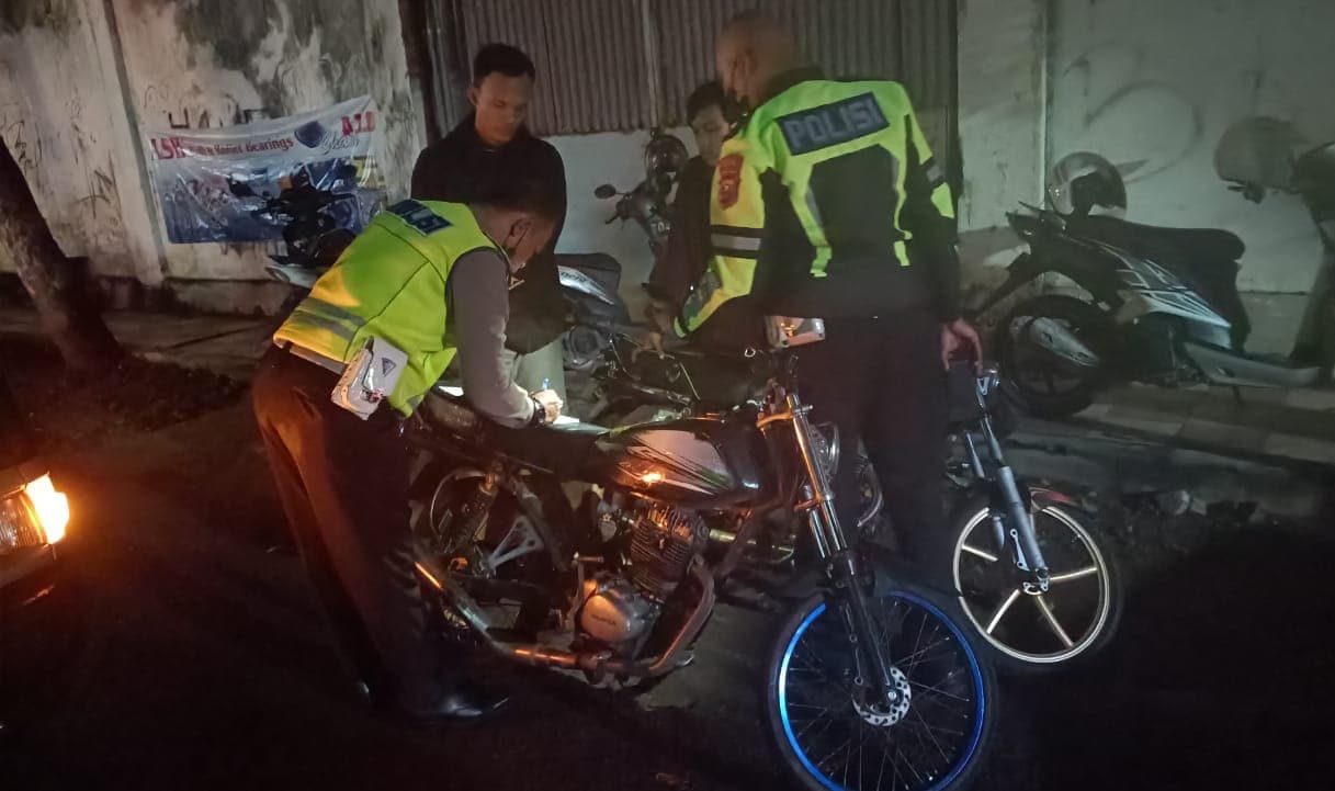 Ramadan, 7 Motor Knalpot Brong Hendak Balap Liar di Nganjuk Diamankan Polisi