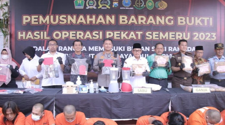 Kasus Kejahatan Dalam Operasi Pekat di Malang Kota Tahun Ini Naik 453 Persen