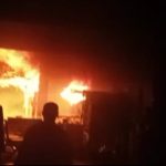 Korsleting Listrik, Api Mengganas Membakar Toko Sembako di Jombang