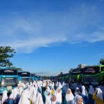 Ribuan Santri Pesantren Tebuireng Jombang Mudik Bareng Gunakan 47 Bus