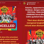 Tiket Habis Terjual, Konser di Stadion Merdeka Jombang Batal Digelar