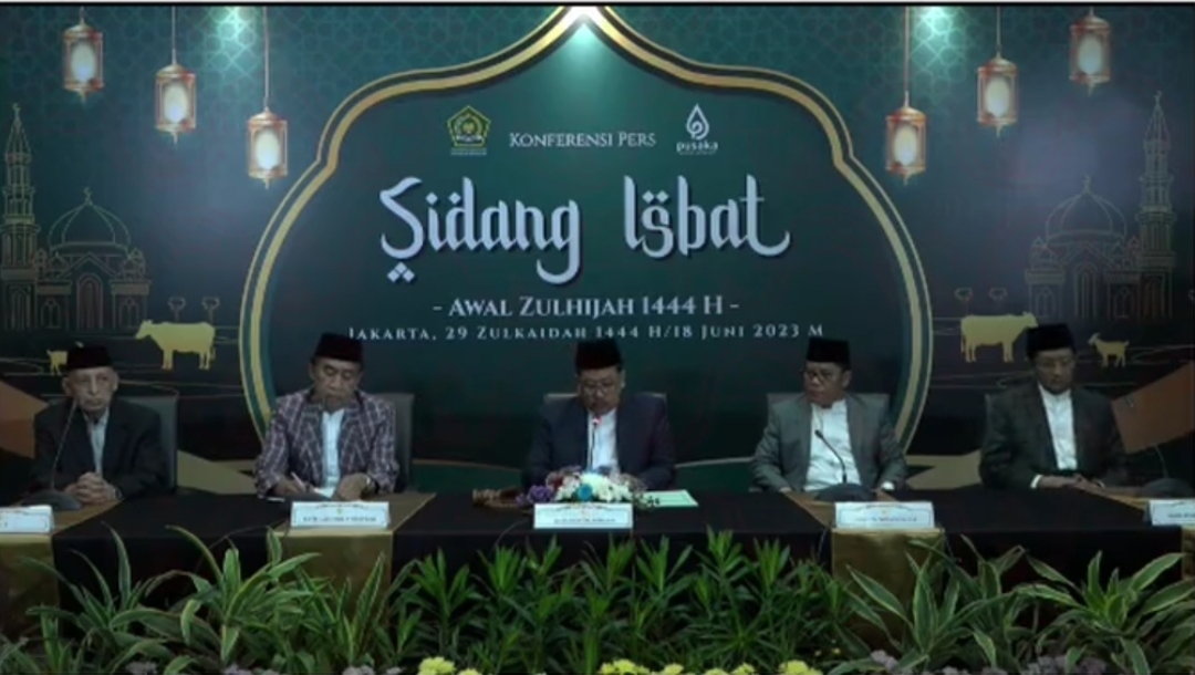 Hasil Sidang Isbat Tetapkan Hari Raya Iduladha 1443 Hijriah Jatuh Pada Kamis 29 Juni 2023