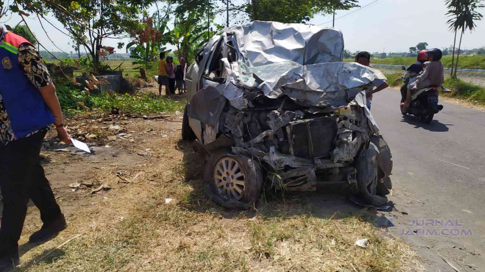 Satu Keluarga Penumpang Luxio yang Ditabrak KA Dhoho di Jombang Hendak ke Kediri