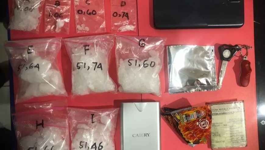 Penjual Gorengan di Kota Mojokerto Simpan 270,58 Gram Sabu di Dalam Bungkus Bumbu Mi