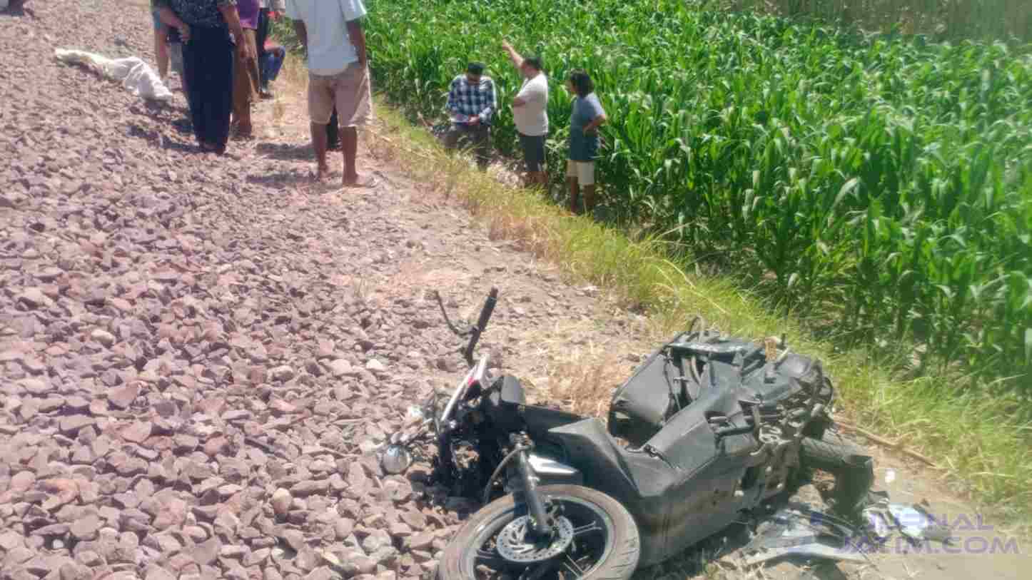 Kereta Api Tabrak Motor Hingga Pengendara Tewas di Perlintasan Tanpa Palang di Kediri