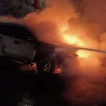 Mobil Pajero Sport Terbakar di Dekat Terminal Nganjuk, Begini Kronologinya