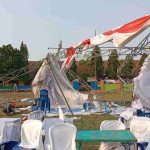 Angin Mengamuk di Jombang, Tenda Acara Bupati Melayani Warga Porak-Poranda