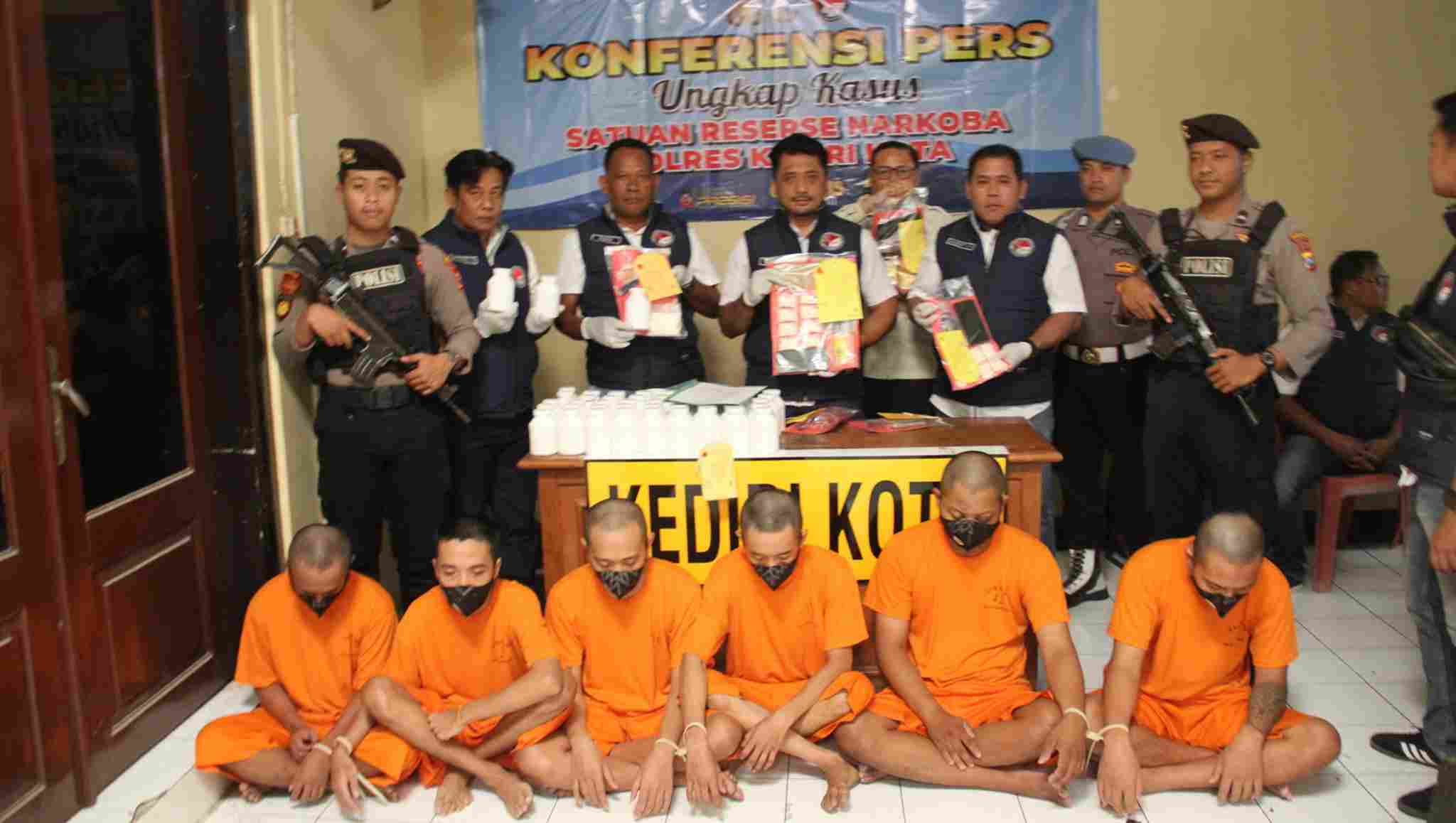 Sindikat Pengedar Narkoba di Kediri Dibekuk Polisi, Nih Pelakunya