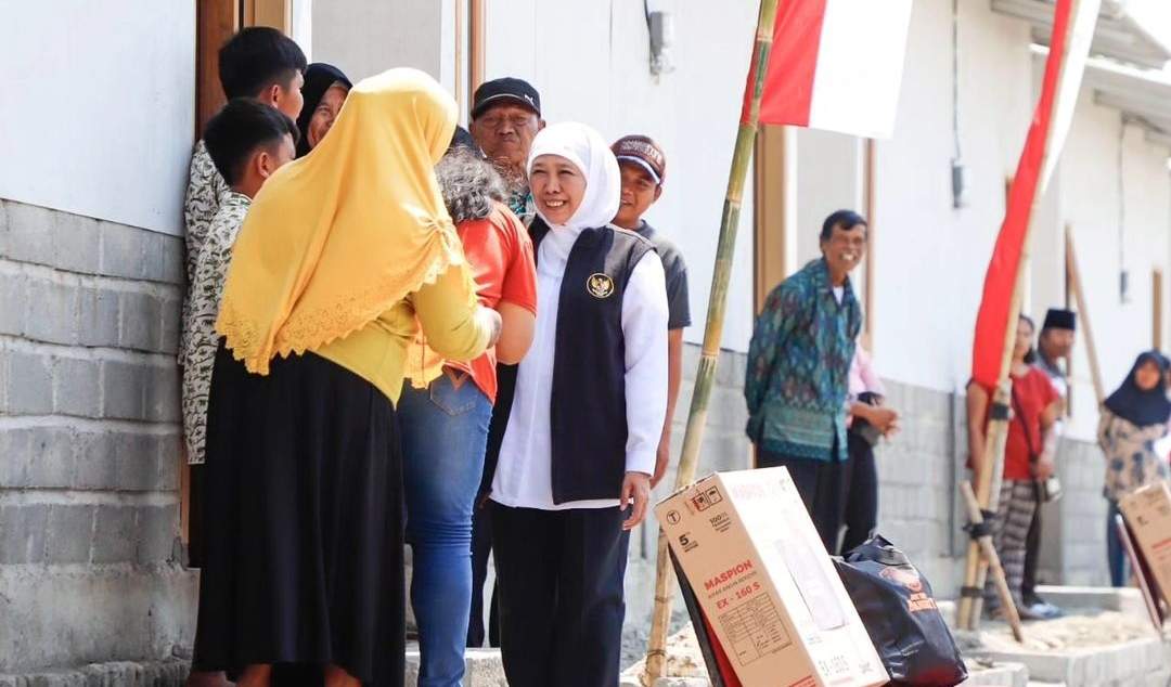 50 Rumah Relokasi Korban Bencana Tanah Gerak di Blitar Diresmikan Khofifah