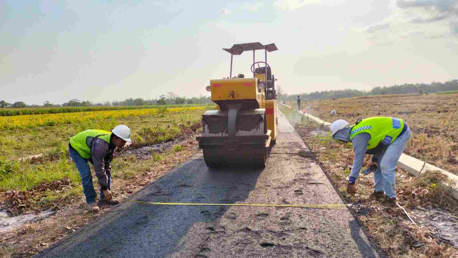 Diperbaiki Dinas Perkim Jombang, Jalan Penghubung Desa Sidoluwih-Mojowarno Mulus